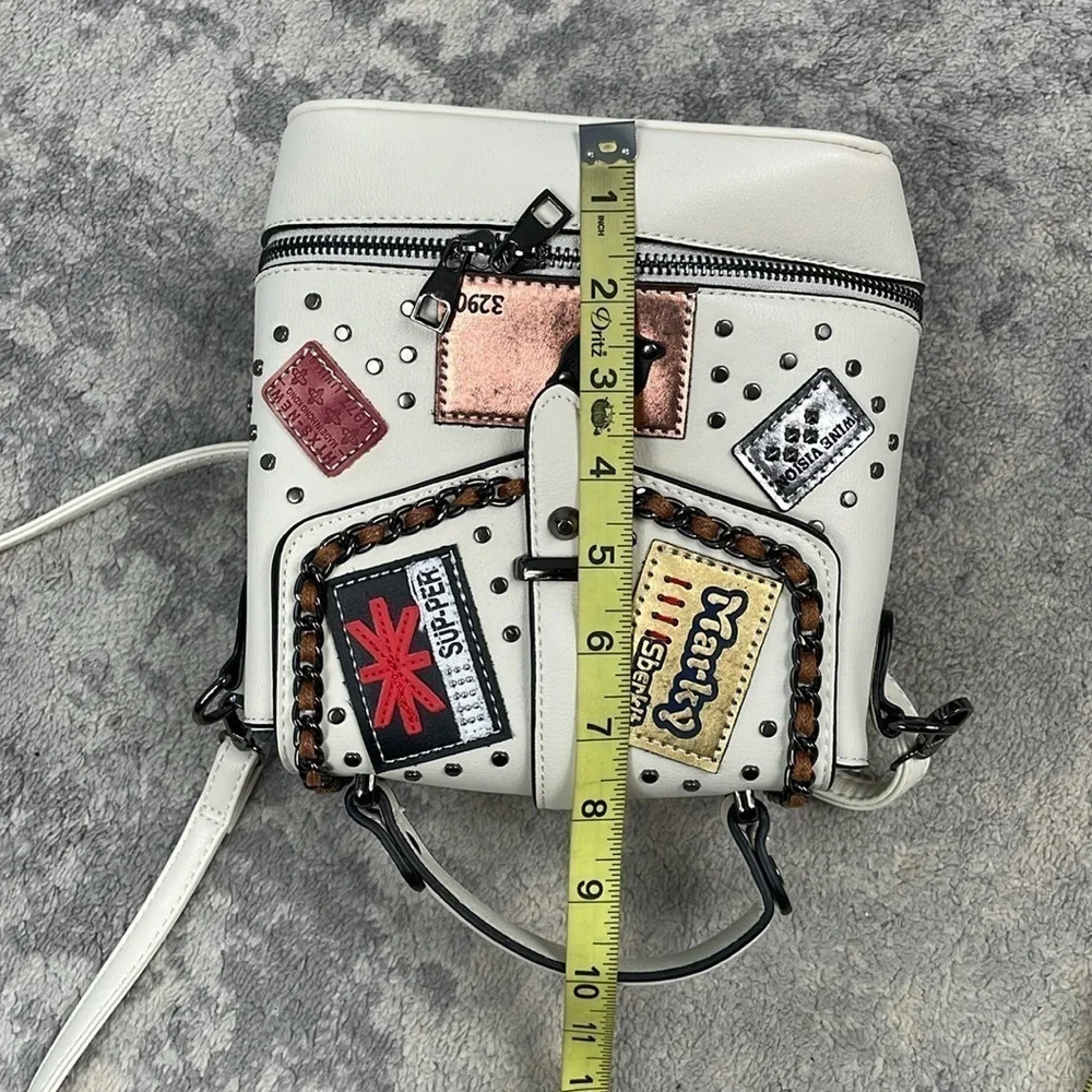 Tokyo Japan Boutique Fashion Backpack Convertible Shoulder Bag Sling Patches